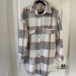 Plaid Sherpa Jacket